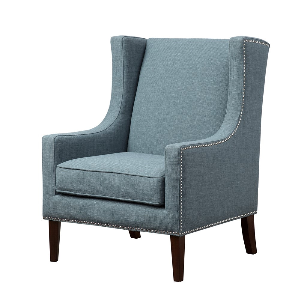 Barton Modern/Contemporary Wing Chair – English Elm