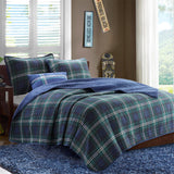 Brody Casual 100% Polyester Microfiber Printed Quilt Set