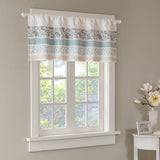 Madison Park Dawn Cottage/Country Printed And Pieced Rod Pocket Valance MP41-4293