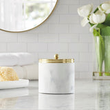 Corsica Glam/Luxury Jar Small Electroplated Brushed Gold Metal