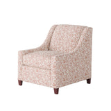 Fusion 552-C Transitional Accent Chair 552-C Clover Coral Accent Chair