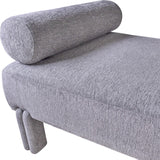 Sagebrook Home Contemporary Modern Chaise Lounge  - Gray Kd 17042-03 Gray Non-woven Fabric