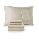 Madison Park 600 Thread Count Casual 100% Pima Cotton Sateen Antimicrobial Sheet Set MP20-7997