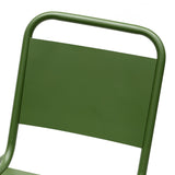 Otis Outdoor Side Chair in Dark Green - Set of 2