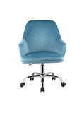 Vorope Contemporary Office Chair Blue Velvet(#) 93071-ACME