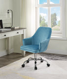 Vorope Contemporary Office Chair Blue Velvet(#) 93071-ACME