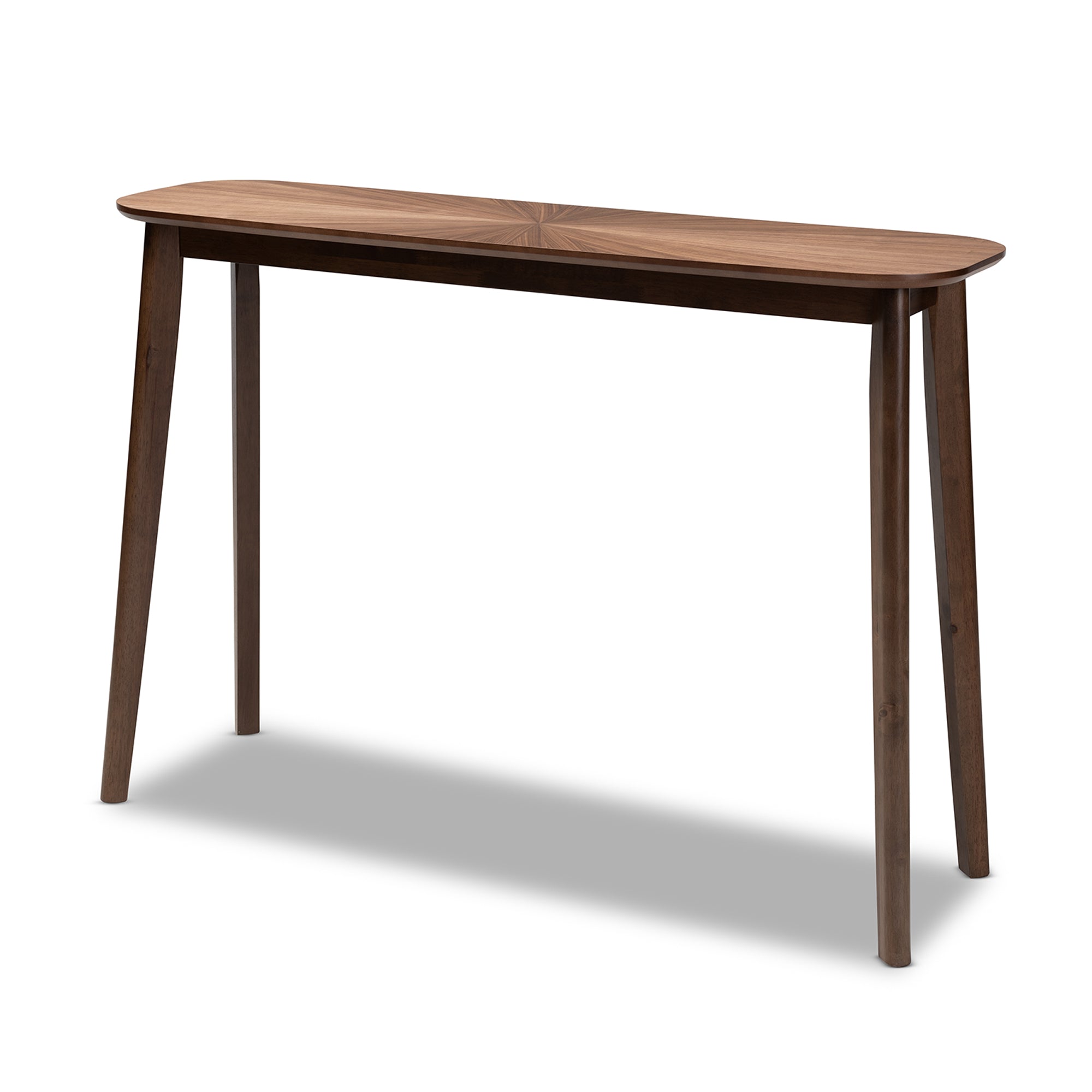 Wendy Mid Century Modern Walnut Finished Wood Console Table