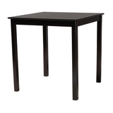 Lenoir Modern Espresso Brown Finished Wood Counter Height Pub Table