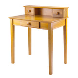 Winsome Wood Studio Home Office Desk & Hutch, Honey Pine 99333-WINSOMEWOOD