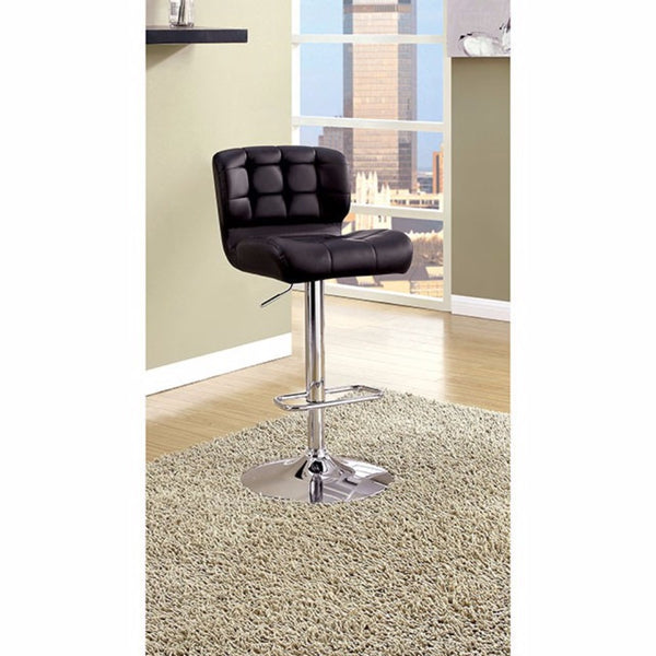 Kori Contemporary Bar Chair Black Finish English Elm