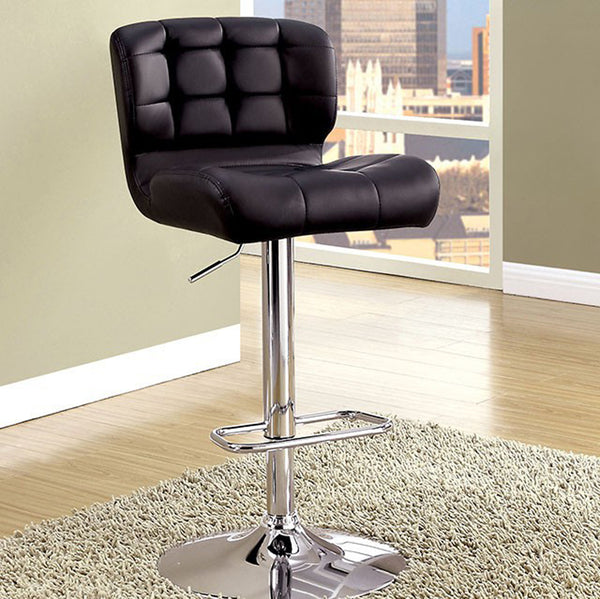 Kori Contemporary Bar Chair Black Finish English Elm