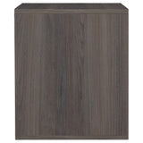 Benzara 1 Drawer Contemporary Wooden Nightstand with 1 Open Compartment, Gray BM227068 Gray Solid Wood BM227068