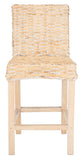 Tobie Rattan Counter Stool in Natural White Wash