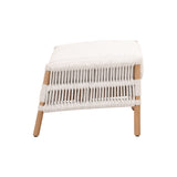 Essentials for Living Woven Bacara Footstool 6822FS.WHT/WHT/NR