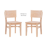 Dominic Chair Unfinished- Set of Two