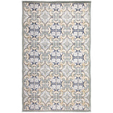 Canyon Floral Tile Casual Indoor/Outdoor Power Loomed 87% Polypropylene/13% Polyester Rug