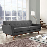 Engage Upholstered Fabric Sofa Gray EEI-1180-DOR