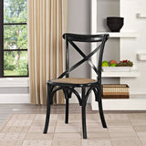 Gear Dining Side Chair Black EEI-1541-BLK