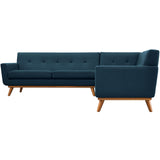 Engage L-Shaped Upholstered Fabric Sectional Sofa Azure EEI-2108-AZU-SET