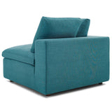 Commix Down Filled Overstuffed 3 Piece Sectional Sofa Set Teal EEI-3355-TEA