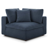 Commix Down Filled Overstuffed 5-Piece Armless Sectional Sofa Azure EEI-3360-AZU