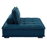 Saunter Tufted Fabric Fabric 5-Piece Sectional Sofa Azure EEI-5210-AZU