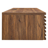 Modway Furniture Render Wall Mount Wood Office Desk XRXT Walnut EEI-5865-WAL