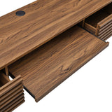 Modway Furniture Render Wall Mount Wood Office Desk XRXT Walnut EEI-5865-WAL