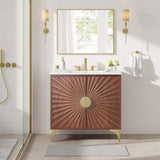 Modway Furniture Daylight 36" Bathroom Vanity 0423 White Walnut EEI-6298-WHI-WAL