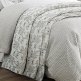 HiEnd Accents Warshack Inkblot Duvet Cover Set FB1615DS-SQ-OC Gray Face: 100% Polyester, Back: 100% Cotton 92x96x1