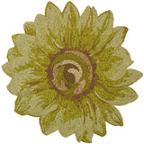 Four Seasons Sunflower Hand Hooked 100% Polypropylene Pile Rug