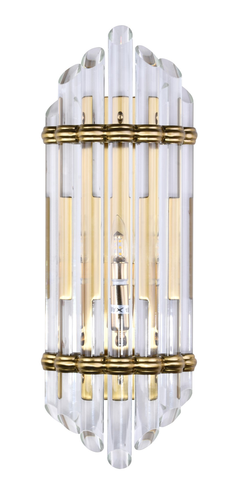 Bethel Antique Gold Wall Sconce in Metal  Glass – English Elm