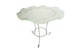 Frosted Glass Bowl on Stand, LG