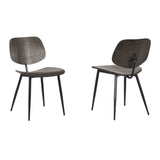 Miki Black Steel/Plywood Dining Chair