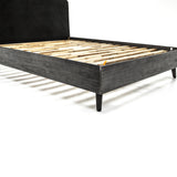 Mohave Mid Century Tundra Gray Acacia Queen Platform Bed