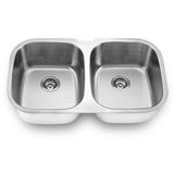 Yosemite Home Decor Yosemite Home Decor 20.5 x 34.5 Stainless Steel Undermount Double Sink MAG504-YHD