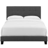 Amira Twin Upholstered Fabric Bed Gray MOD-5999-GRY