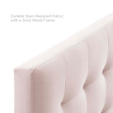 Lily Biscuit Tufted Full Performance Velvet Headboard Pink MOD-6119-PNK
