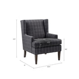 Decker Transitional Decker Accent Chair