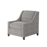 Fusion 552-C Transitional Accent Chair 552-C Faux Skin Carbon Accent Chair