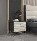 Whiteline Modern Living Pino Night Stand NS1752-DGRY/LGRY