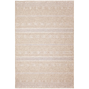 Trans-Ocean Liora Manne Orly Stripe Casual Indoor/Outdoor Power Loomed 100% Polypropylene Rug Natural 7'10" x 9'10"