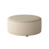 Fusion 140-C Transitional Cocktail Ottoman 140-C Sugarshack Oatmeal 39" Round Cocktail Ottoman