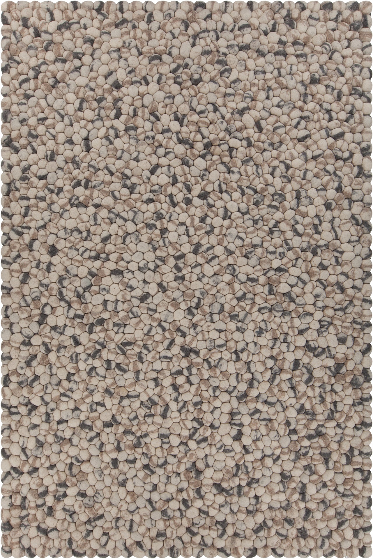 Tan and Gray Detailed Grid Scatter Rug – English Elm