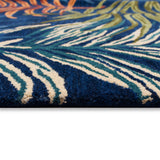 Trans-Ocean Liora Manne Tivoli La Palma Contemporary Indoor Hand Tufted 100% Wool Pile Rug Navy 8'3" x 11'6"