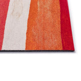 Trans-Ocean Liora Manne Visions II Painted Stripes Contemporary Indoor/Outdoor Handmade 100% Polyester Rug Warm 8' x 10'