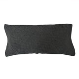 Woven Suede Lumbar Pillow