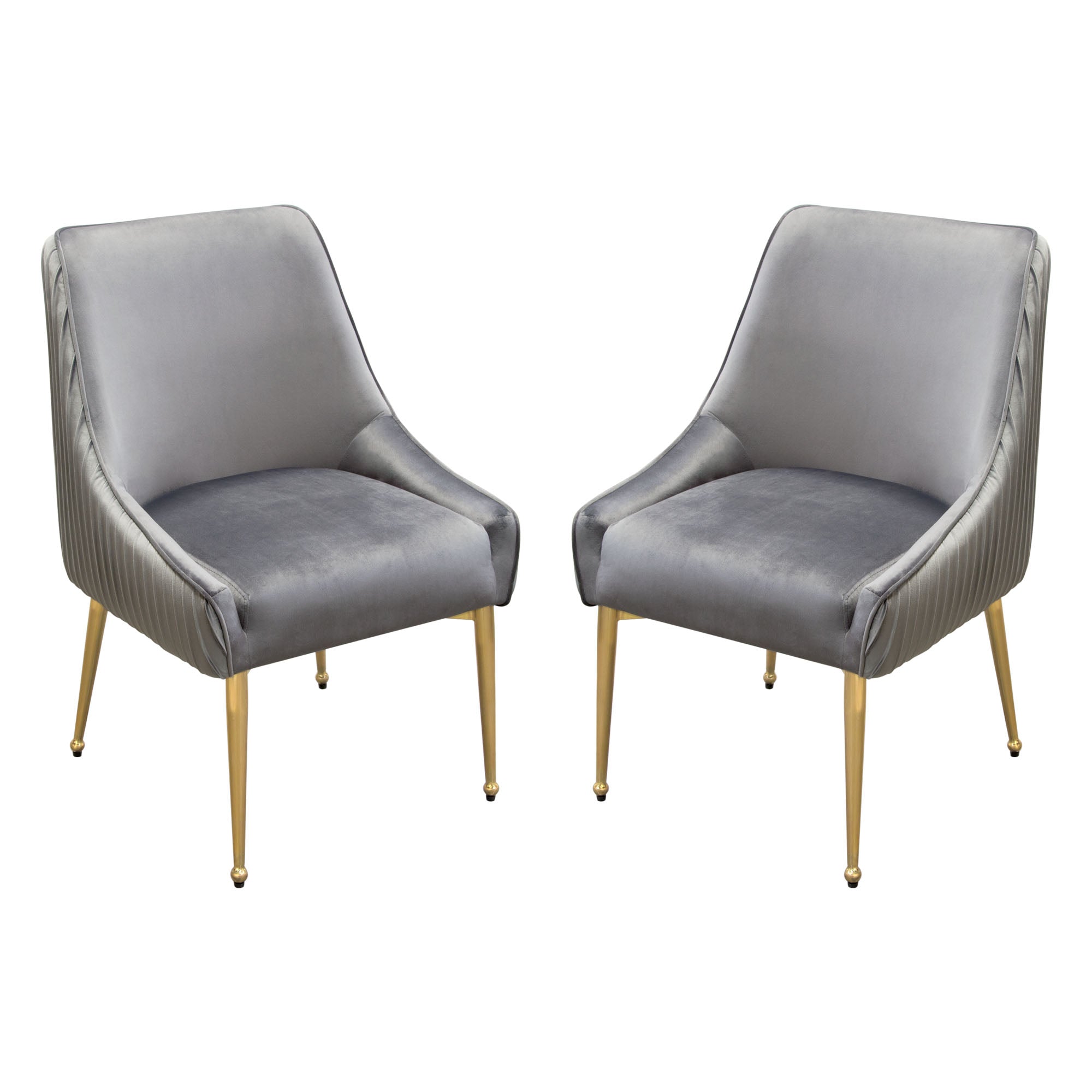 Quinn Cream Boucle Dining Chair - Brass Colour Legs