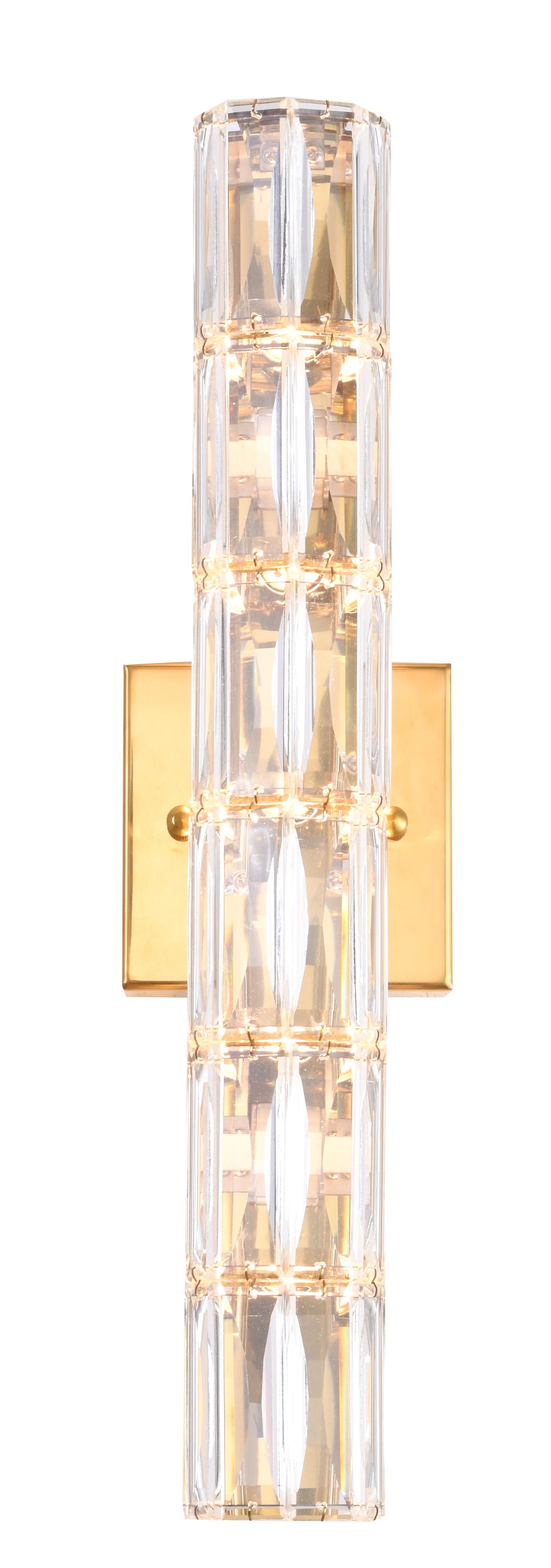 Bethel Gold Wall Sconce in Metal  Crystal – English Elm