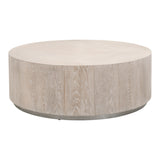 Essentials for Living District Roto Large Coffee Table 4608-L.NGO/SLV